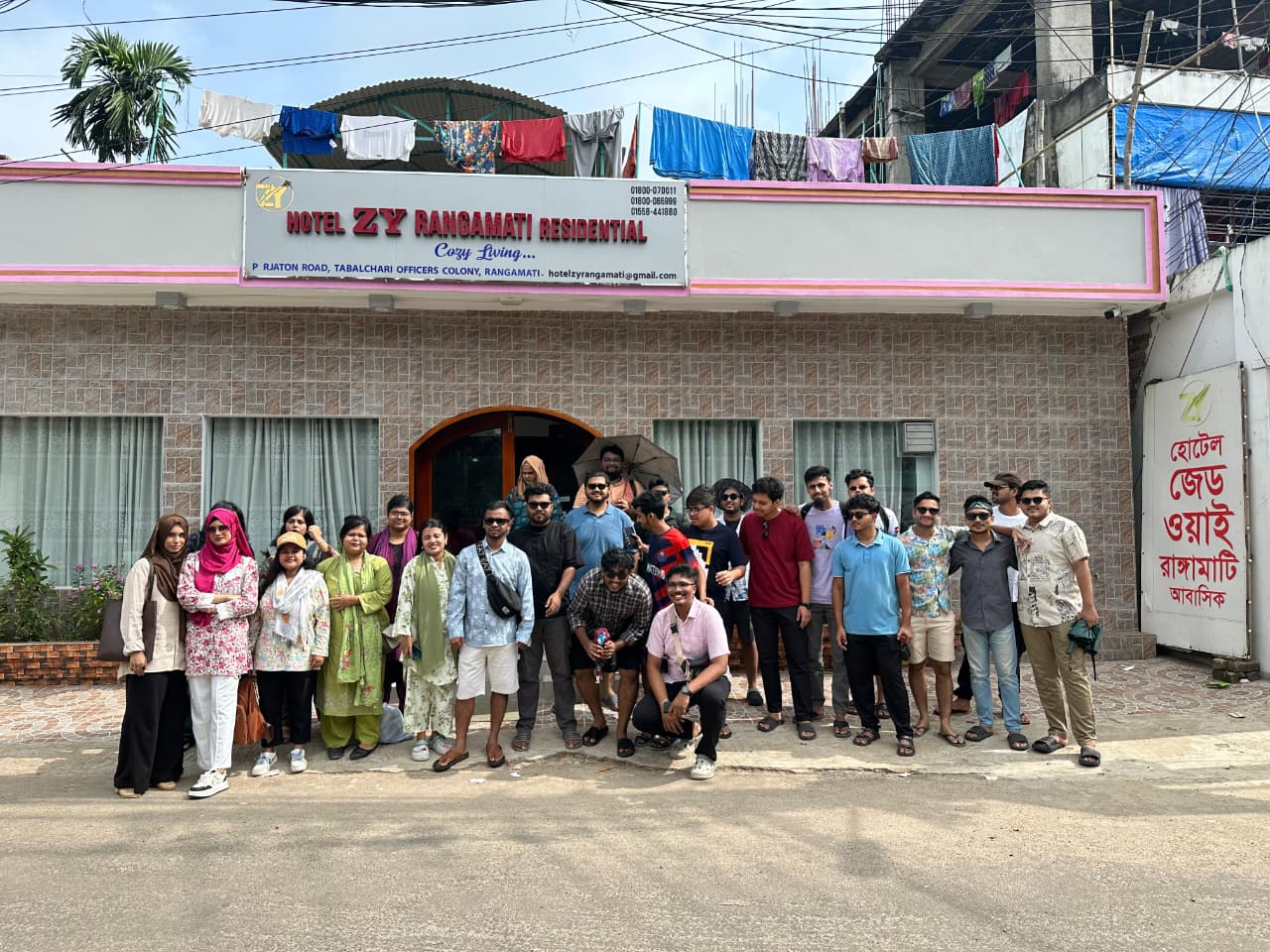 Tourists Group at Hotel ZY
